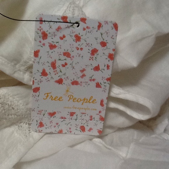 Free People Lace Tunic Top 100% Cotton Sz 2 NWT - Picture 9 of 9